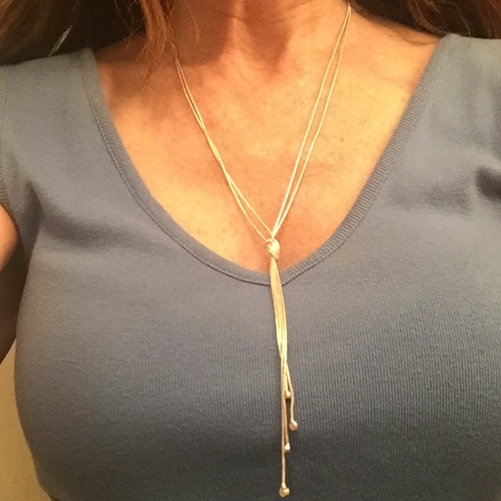 Long Silver Necklace